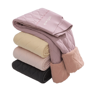 羊毛保暖裤女内穿秋冬季加绒加厚棉裤东北特厚秋裤大码线裤打底裤