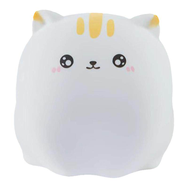 猫咪硅胶伴睡卧室床头拍拍小夜灯