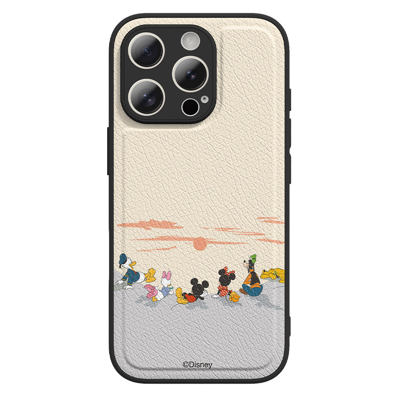 迪士尼适用苹果16手机壳新款iPhone17镜头全包14plus简约18promax高级感13por小羊皮12pm秋冬1