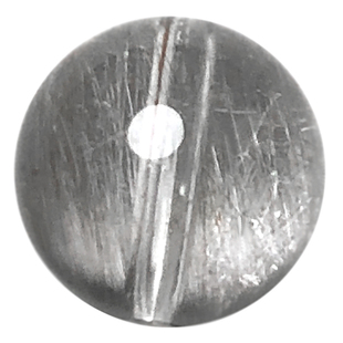 6A级天然黑银钛单珠银发晶散珠穿时尚男女款手串圆珠 diy饰品配件