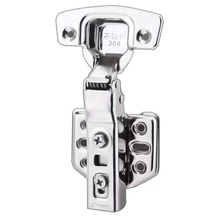 铰链304不锈钢阻尼缓冲五金配件折叠合页价格角度全盖固定调节