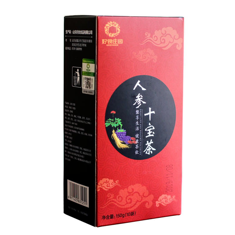 十宝茶红枣枸杞牛蒡人参