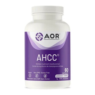 直邮 加拿大AOR AHCC香菇提取物化辽支持免疫配方60粒