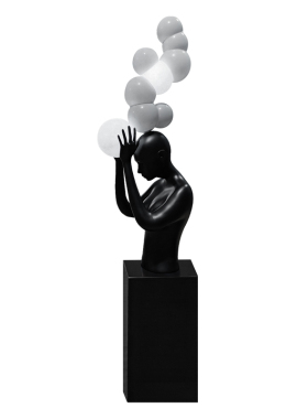 树脂客厅落地摆件样板间人形雕塑