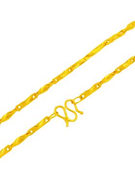 镀黄金学生元宝礼品锁骨链