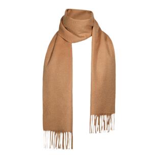 GOTAN秋冬静奢系纯色100%羊绒围巾阿拉善区水波纹礼品山羊绒披肩