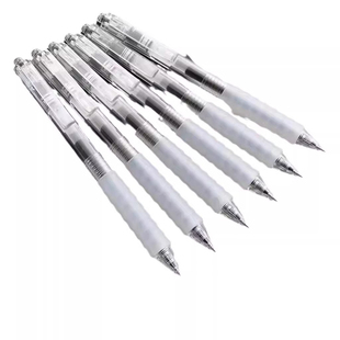 云握st按动中性笔刷题笔书写0.5mm考试笔水性笔按动式圆珠笔软胶