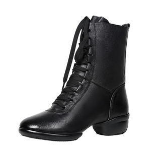 2024水兵舞鞋女广场舞鞋四季舞蹈靴子新款软底跳舞鞋秋冬舞蹈鞋子