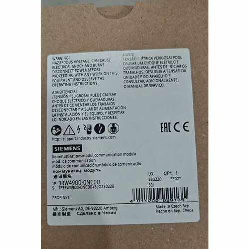 议价3RW4900-0NC00通信模块 PROFINET 用于 SIRIUS 软起动器
