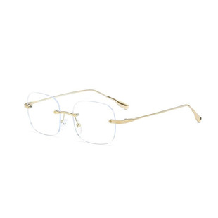 高知纯欲无框日系金属眼镜框女文艺小脸素颜神器复古学生平光镜