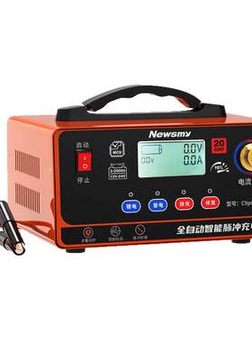 纽曼汽车电瓶充电器12v24V通用