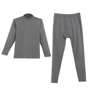 冠得秋冬高领棉内衣基础秋衣裤男款单衣单裤保暖上衣薄款打底套装