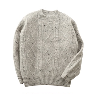 100%纯山羊绒儿童毛衣男女童加厚点子纱保暖秋冬款打底衫洪叶云台