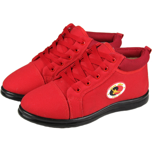 红棉太极鞋冬季保暖棉鞋加厚加绒帆布武术鞋练功鞋男女太极拳高帮