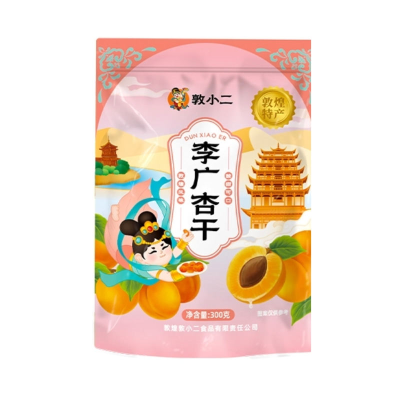 甘肃敦煌特产敦小二李广杏干零食