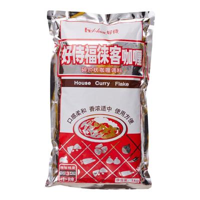 好侍福莱客咖喱1kg碎块装中辣商用日式咖喱1000g黄嘎粉哩蛋包饭用