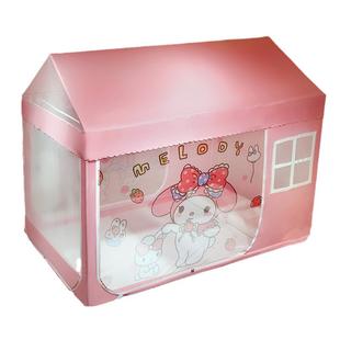 新型儿童蚊帐女孩公主房风家用2025新款卧室床上床帘遮光帐篷防摔