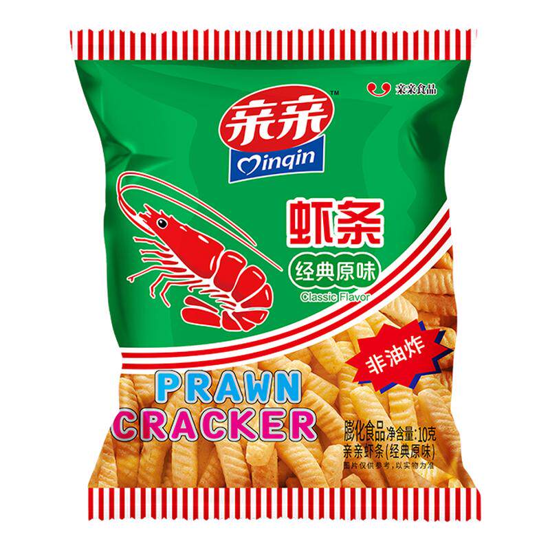 亲亲虾条原味10g小包装膨化食品