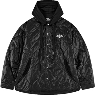 umbro茵宝 X D-Antidote联名棉服新款连帽风衣宽松厚夹克外套男装