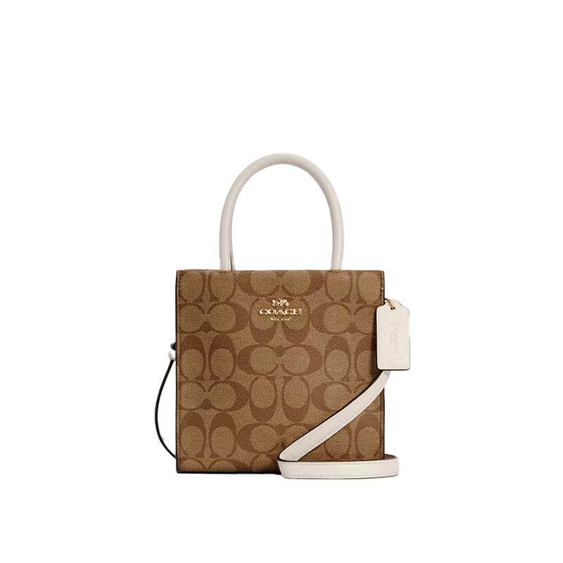 COACH/蔻驰官方 奥莱款女士MINI CALLY单肩斜挎手提包琴谱包CBQ34
