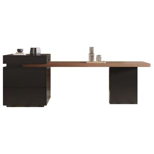 意式极简下挂岩板岛台餐桌一体家用伸缩带茶盘高级感国家补贴倒台