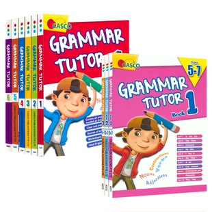 Casco Grammar Tutor Pre School-Grade 6 语法辅导 9册  覆盖小学阶段语法  系统的讲解与练习 英文原版进口图书