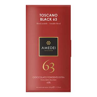 意大利进口Amedei娅曼蒂Toscano 63%黑巧克力纯可可脂零食排块