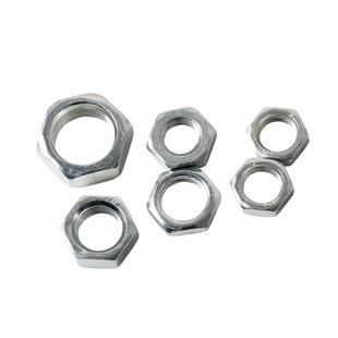 GB53小对边六角薄螺母细牙螺母螺丝帽M10X1M12X1.25M14X1 镀白锌