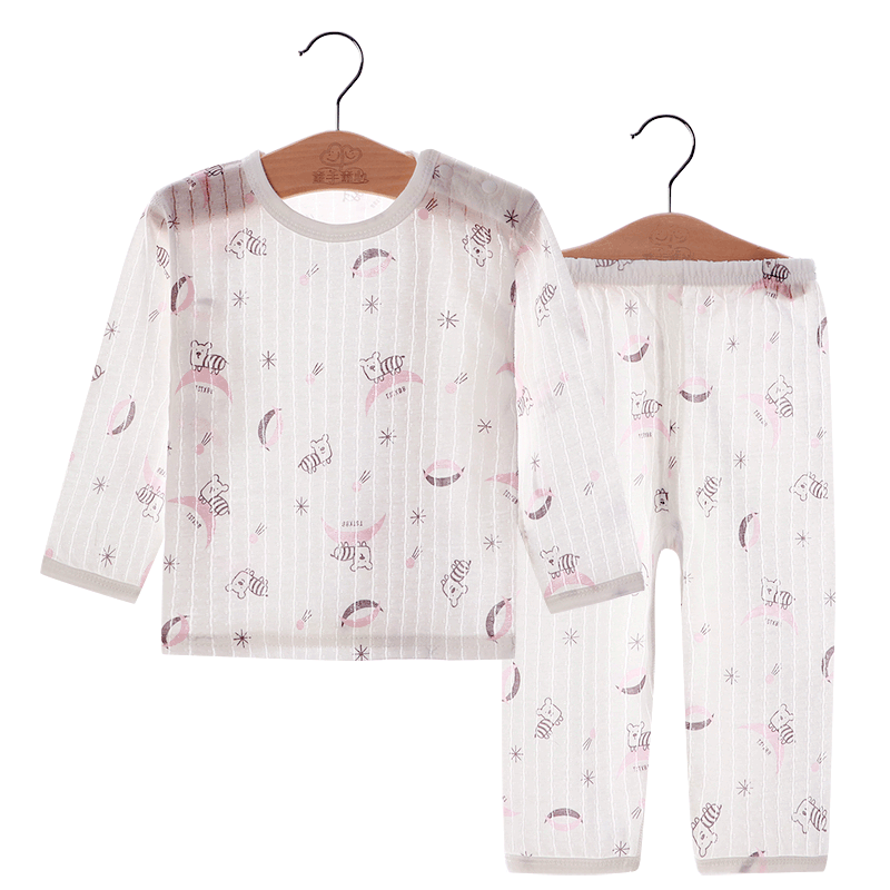 儿童空调服夏季薄款女孩纯棉睡衣