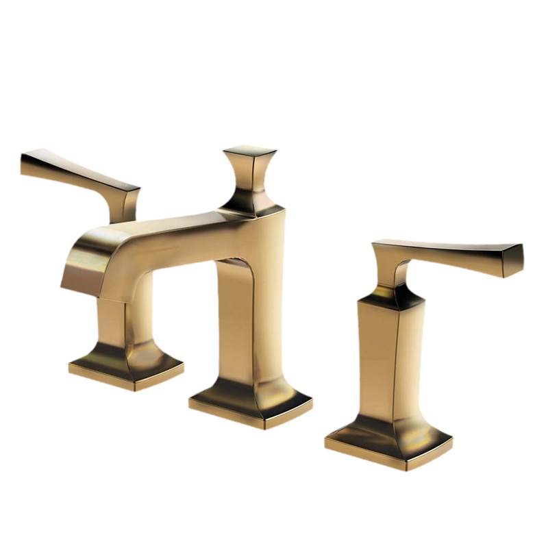 TOTO十字把手三孔仿古镀铬冷热水龙头DL224A铜质台盆阀芯八寸龙头