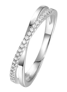 chinPT950铂金莫桑石交叉排戒