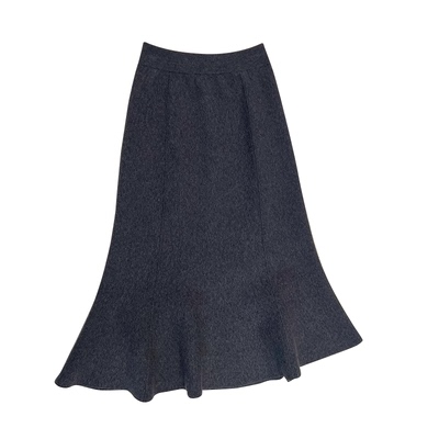 秋冬新款羊毛鱼尾裙小个子半身裙