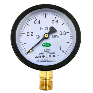 压力表y100水压气压油压真空液压精密表高压打气充气地暖压力表10