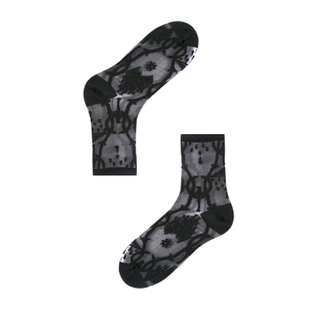 【任选3件95折】AR复古蕾丝花纹水晶袜2026夏季透明玻璃丝袜薄女