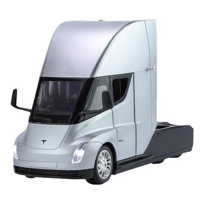 仿真特斯拉运输车合金玩具车摆件