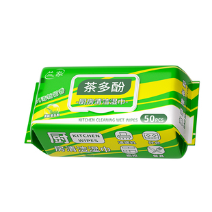 兰家厨房湿巾强力去污去油家用加大加厚油烟机厨房清洁官方旗舰店