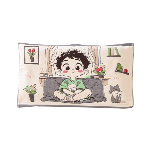 八层加厚纯棉面料纱布儿童枕巾新款单人家用卡通全棉宝宝枕头盖巾