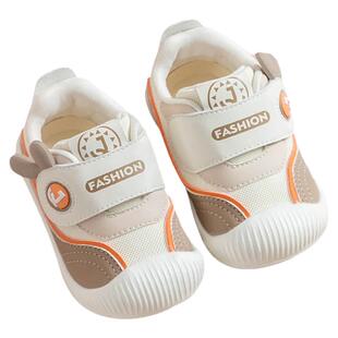 婧麒学步鞋宝宝鞋子春秋季婴幼儿一段软底防滑防踢布鞋宝宝机能鞋