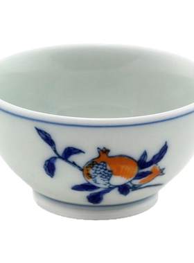 品茗杯小杯子斗彩京德青花瓷古典