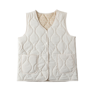 羊毛保暖马甲女冬季无袖内搭背心配大衣V领内胆坎肩加厚校服神器