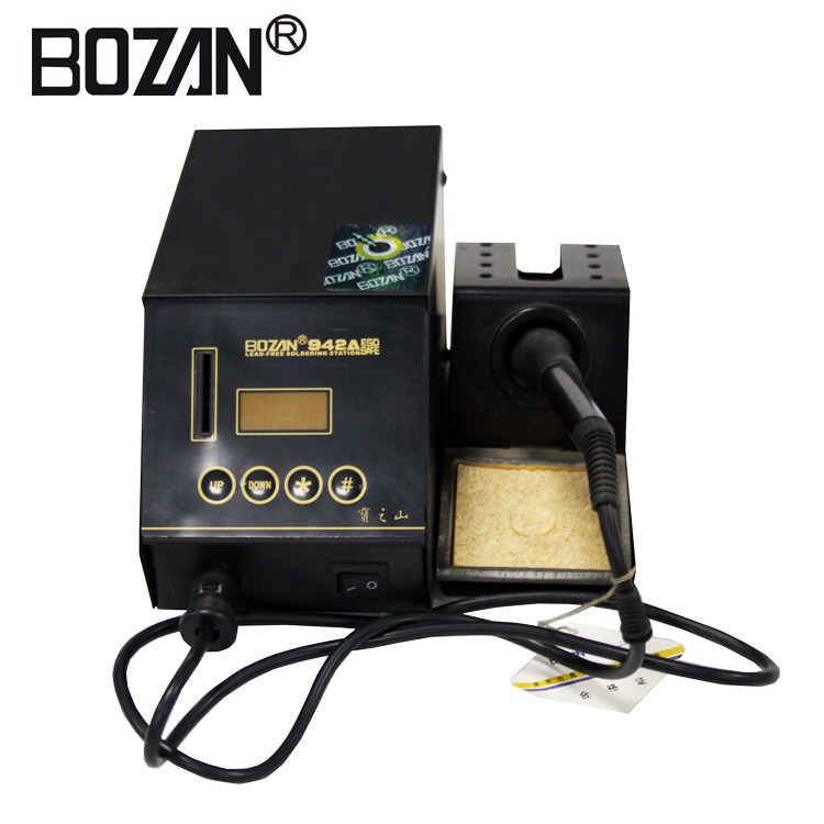 942A智能恒温焊台可调温焊锡台家用维修焊接90W工业级电焊台休眠