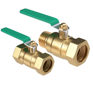 4分铜球阀气管开关阀门气泵空压机气动自来水管水阀直通内外螺纹