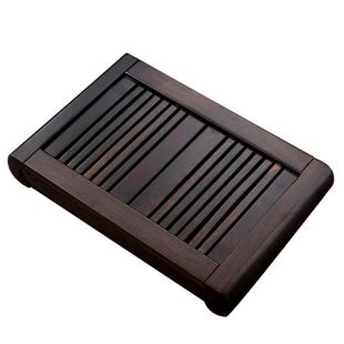 现代简约黑檀木小茶盘家用实木蓄水式茶台中式单层干泡茶盘小茶海