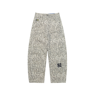 ELEMENT滑板休闲裤男宽松复古豹纹弯刀裤刺绣水洗百搭情侣裤子女