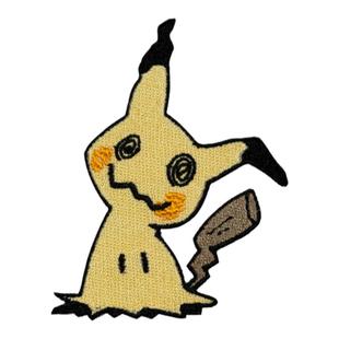 精灵宝可梦谜拟Q迷你丘动漫卡通衣服装饰刺绣补丁布贴背胶魔术贴