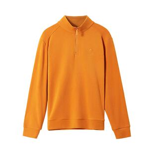 骆驼女装半拉链立领长袖t恤2025新款冬季双面德绒打底衫上衣男女