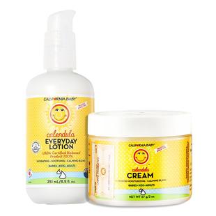[面霜+身体乳]加州宝宝金盏花儿童婴幼儿专用秋冬保湿补水润肤乳