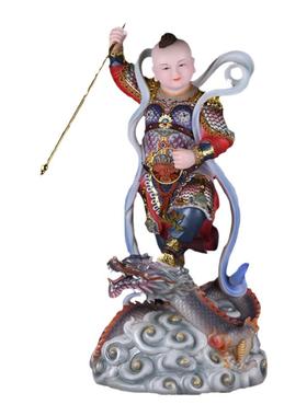 哪吒三太子道护法神像装饰摆件