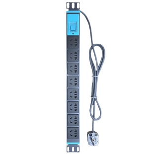 公牛PDU机柜插座8位电源带开关铝合金插排排插接线板拖线板E1080