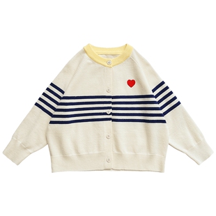 女童春装2026新款儿童针织衫多巴胺上衣洋气女孩春季外套针织开衫